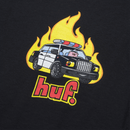 HUF ROASTED T-SHIRT zwart voorkant close-up