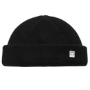 Obey Micro Beanie Black – zwarte micro beanie met subtiel Obey-logo op de omslag