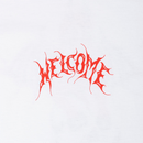 Welcome Angel Basic T-shirt wit voorkant close-up