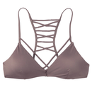 Solid Strappy Bralette Bikini Top