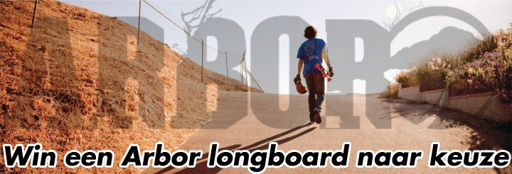 Win een Arbor longboard naar keuze.