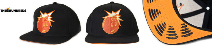 The Hundreds x Garfield snapback cap.
