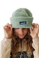 KAVU Fur Ball Beanie in de kleuren Moonless Night, Wax Paper en Soft Sage, verkrijgbaar bij Revert 95 Haarlem
