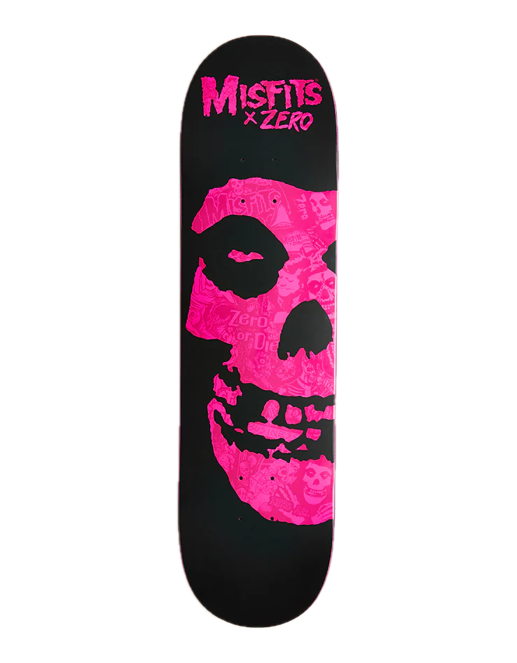 Zero Misfits Fiend Skull Collage – skateboarddeck met Misfits Fiend Skull collage-graphic en 7-laags esdoorn