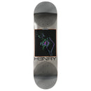Quasi Skateboards Justin Henry I.D. Skateboard Deck 8.375" met Q53 shape, chrome foil bottom en I.D. artwork, geperst bij BBS, verkrijgbaar bij Revert 95 Haarlem
