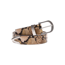 Obey Classic Leather Belt in Snake, 80% cowhide 20% PU leren riem 1.25 inch breed met debossed logo metal buckle metal belt tip en slangenprint patroon op het leer verkrijgbaar in S/M en L/XL, verkrijgbaar bij Revert 95 Haarlem
