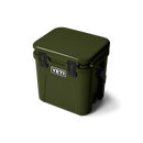 YETI Roadie 24 2.0 koelbox in de kleur Olive, driekwart aanzicht