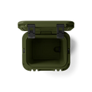 YETI Roadie 24 2.0 koelbox in de kleur Olive, bovenaanzicht leeg