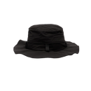 Obey Sobo Trail Bucket Hat in Black, 100% cotton unstructured trail bucket hat met neck shade adjustable chin strap en Obey reflective screenprint, verkrijgbaar bij Revert 95 Haarlem