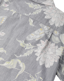 Loser Machine Hawkmoth Woven Shirt, 100% cotton poplin short sleeve camp collar shirt met all over Hawkmoth printed graphic welt chest pocket engraved pearl buttons en LMC woven label branding verkrijgbaar in Sage en Black, verkrijgbaar bij Revert 95 Haarlem