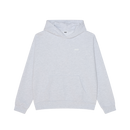 Obey Intercontinental Extra Heavy Hood, extra heavyweight fleece hoodie van 70% cotton 30% polyester met screen print op borst en achterkant, verkrijgbaar in Ash Grey en Black, relaxed fit, maten S-XXL, verkrijgbaar bij Revert 95 Haarlem
