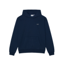Obey Treble Extra Heavy Hood Pageant Blue, extra heavyweight fleece hoodie van 70% cotton 30% polyester met geborduurd logo op de borst en screen print op de achterkant, relaxed fit, maten S-XXL, verkrijgbaar bij Revert 95 Haarlem