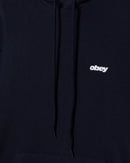 Obey League Hood in de kleuren Ash Grey en Total Eclipse, verkrijgbaar bij Revert 95 Haarlem