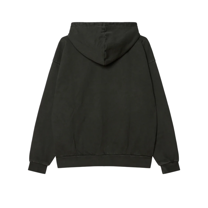Obey Lowercase Pigment Zip Hood – katoenen pigment-dyed zip hoodie met geborduurd lowercase Obey-logo