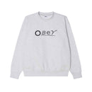 Obey Headlines Crew – crewneck sweater van fleece met Headlines graphic op de borst
