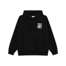 Obey Eyes Icon Hood Black, hoodie van 58% cotton 42% polyester met Eyes Icon graphic op borst en achterkant, gevoerde capuchon en kangoeroezak, regular fit, maten S-XL, verkrijgbaar bij Revert 95 Haarlem