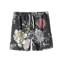 Loser Machine Hawkmoth Short, 90% polyester 10% spandex printed stretch volley short met all over Hawkmoth graphic side seam pockets back patch pocket en LMC woven label branding, verkrijgbaar bij Revert 95 Haarlem