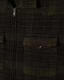 Obey Willie Zip Shirt Jacket Rosin Multi, ongevoerde overshirt van 100% cotton met metalen rits, drukknoop borstzakken en on-seam zijzakken, relaxed fit, verkrijgbaar bij Revert 95 Haarlem