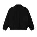Obey Elysian Jacket Black, volledig gevoerd bomber jack van 100% polyester met corduroy kraag, metalen rits en welt zakken, relaxed fit, verkrijgbaar bij Revert 95 Haarlem