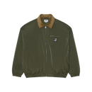 Obey Elysian Jacket Grape Leaf, volledig gevoerd bomber jack van 100% polyester met corduroy kraag, metalen rits en welt zakken, relaxed fit, verkrijgbaar bij Revert 95 Haarlem