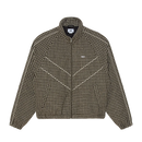 Obey Leisure Training Jacket in de kleur Abbey Stone Plaid, verkrijgbaar bij Revert 95 Haarlem
