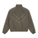 Obey Leisure Training Jacket in de kleur Abbey Stone Plaid, verkrijgbaar bij Revert 95 Haarlem