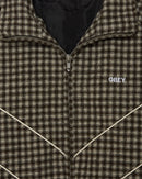 Obey Leisure Training Jacket in de kleur Abbey Stone Plaid, verkrijgbaar bij Revert 95 Haarlem