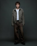 Obey Leisure Training Jacket in de kleur Abbey Stone Plaid, verkrijgbaar bij Revert 95 Haarlem