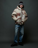 Obey Noctrax Puffer Jacket in de kleuren Black en Desert Camo, verkrijgbaar bij Revert 95 Haarlem