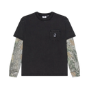 Obey Post 2fer Long Sleeve T-shirt in de kleur Dusty Black Limo Multi, verkrijgbaar bij Revert 95 Haarlem