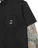 Obey Post 2fer Long Sleeve T-shirt in de kleur Dusty Black Limo Multi, verkrijgbaar bij Revert 95 Haarlem