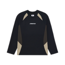 Obey Delta Knit LS in de kleur Black Multi, verkrijgbaar bij Revert 95 Haarlem
