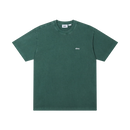 Obey Lowercase Pigment T-Shirt in Pigment Pine Needle, 100% cotton pigment dyed short sleeve crew neck regular fit tee met Lowercase Obey embroidery op borst in diepe gedempte groene Pine Needle colorway, verkrijgbaar bij Revert 95 Haarlem
