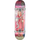 Globe G1 Downtown Doom Silver Red Complete – skateboard complete met Downtown Doom graphic in zilver en rood