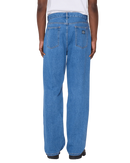 Obey Hardwork Denim Pants Light Indigo – straight leg jeans van 100% katoen in lichte blauwe denim