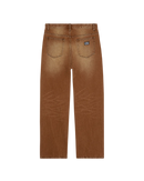 Obey Boxcar Straight Leg Denim Archive Brown, denim jeans van 100% cotton met drukknoop closure en 5-pocket styling, straight leg, taillemaatjes 28-34, verkrijgbaar bij Revert 95 Haarlem