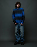 Obey Haze Gradient Sweater in de kleur Blue Multi, verkrijgbaar bij Revert 95 Haarlem