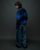 Obey Haze Gradient Sweater in de kleur Blue Multi, verkrijgbaar bij Revert 95 Haarlem