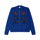 Obey Floral Zip Cardigan – gebreid vest met bloemenpatroon en volledige ritssluiting