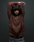 Obey Anton Gradient Cardigan in de kleur Brown Multi, verkrijgbaar bij Revert 95 Haarlem