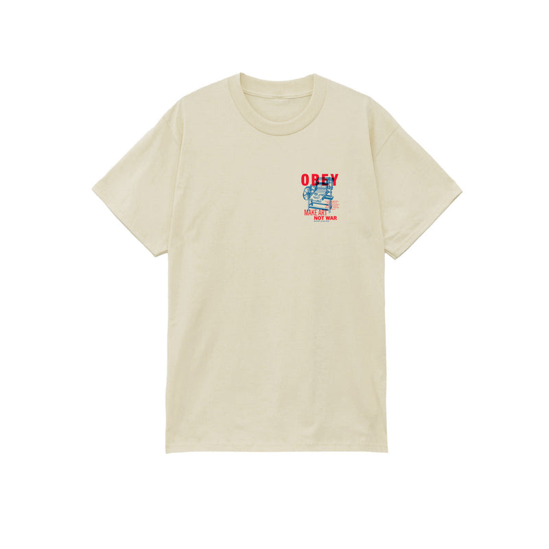 Koop de Obey printing press make art Classic tee veilig en snel bij Revert 95 online of kom hem passen in de winkel in Haarlem.