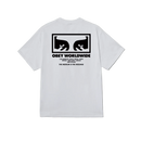 Obey The Medium Is The Message T-Shirt in White, 100% cotton 6 oz regular fit tee met The Medium Is The Message graphic van Shepard Fairey op voorkant en rug, verkrijgbaar bij Revert 95 Haarlem
