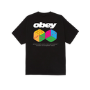 Obey Dice Classic T-Shirt, t-shirt van 100% cotton 6oz met geprinte graphic op voor- en achterkant, regular fit, verkrijgbaar in Black en White, maten S-XL, verkrijgbaar bij Revert 95 Haarlem