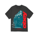 Obey Love Is Brutal Classic T-Shirt, t-shirt met geprinte graphic, regular fit, verkrijgbaar in Heather Grey en Vintage Black, maten S-XL, verkrijgbaar bij Revert 95 Haarlem