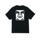 Obey Bold Icon Face Heavyweight Classic Tee – zwart T-shirt van zwaar katoen met Obey Face graphic