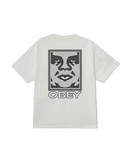 Obey Ripple Pigment T-Shirt Dusty Black, t-shirt van 100% cotton 8oz met pigment dye afwerking en geprinte graphic op voor- en achterkant, relaxed fit, maten S-XL, verkrijgbaar bij Revert 95 Haarlem