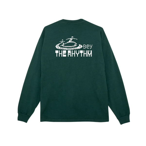 Obey The Rhythm Heavyweight Classic Longsleeve Tee – longsleeve T-shirt van zwaar katoen met The Rhythm graphic