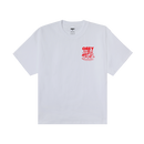 Obey Time to Call Heavyweight T-Shirt in White, 100% cotton 8 oz heavyweight box T-shirt relaxed fit met Time to Call graphic van Shepard Fairey op voorkant en achterkant, verkrijgbaar bij Revert 95 Haarlem
