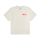 Obey Speed Squad Heavyweight T-Shirt Vintage White, box t-shirt van 100% cotton 8oz met geprinte graphic op voor- en achterkant, relaxed fit, maten S-XL, verkrijgbaar bij Revert 95 Haarlem
