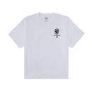 Obey Garden Heavyweight T-Shirt White, box fit t-shirt van 100% cotton 8oz met geprinte graphic op voor- en achterkant, relaxed fit, maten S-XXL, verkrijgbaar bij Revert 95 Haarlem
